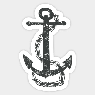 Anchor ( Anchor With A Chain ) Sticker